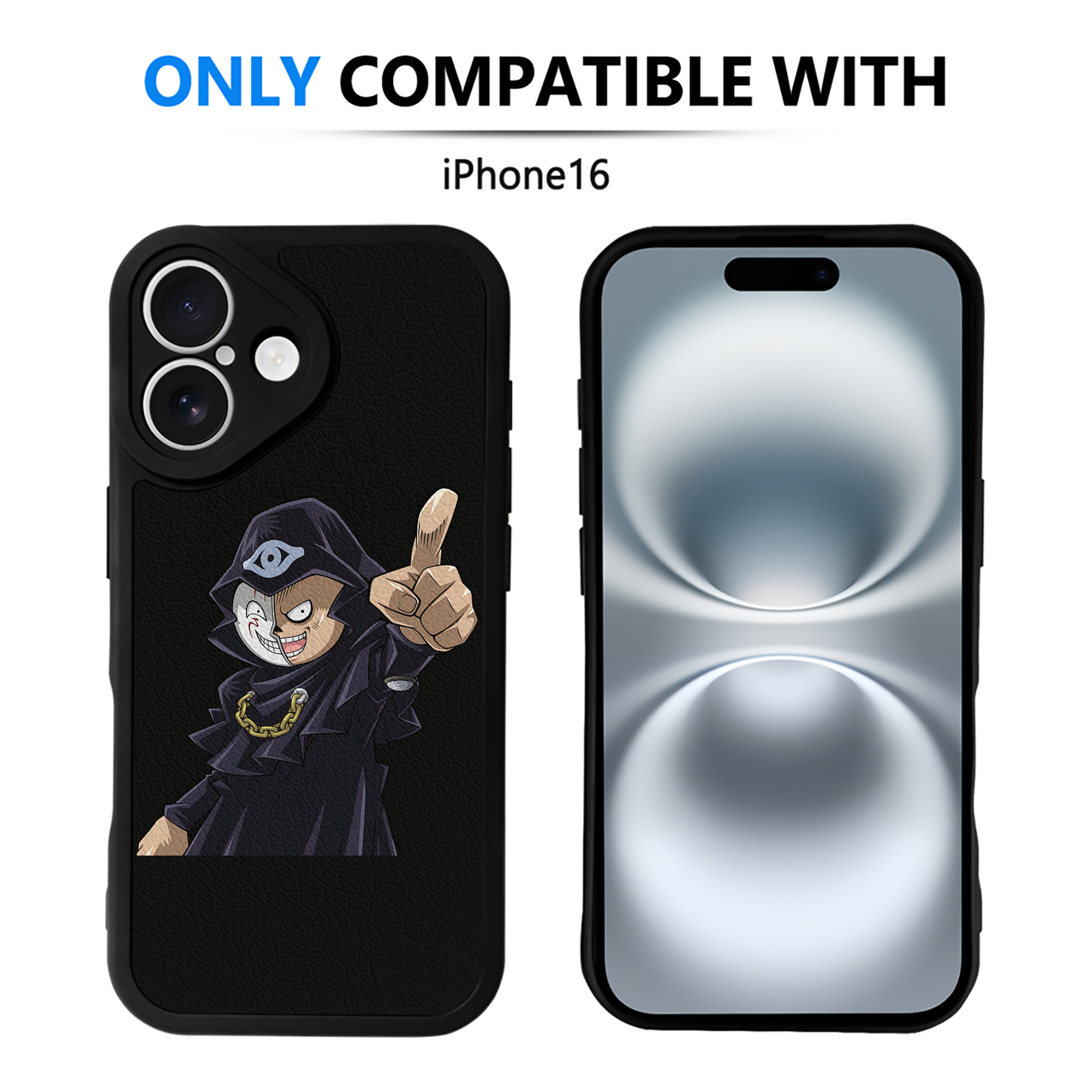 遊☆戯☆王 Yu-Gi-Oh! 【iPhone 16シリーズ対応】シリコンスマホケース（レザー調） 材質：シリコン